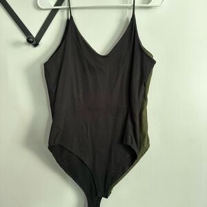 Black and Olive Bodysuit
